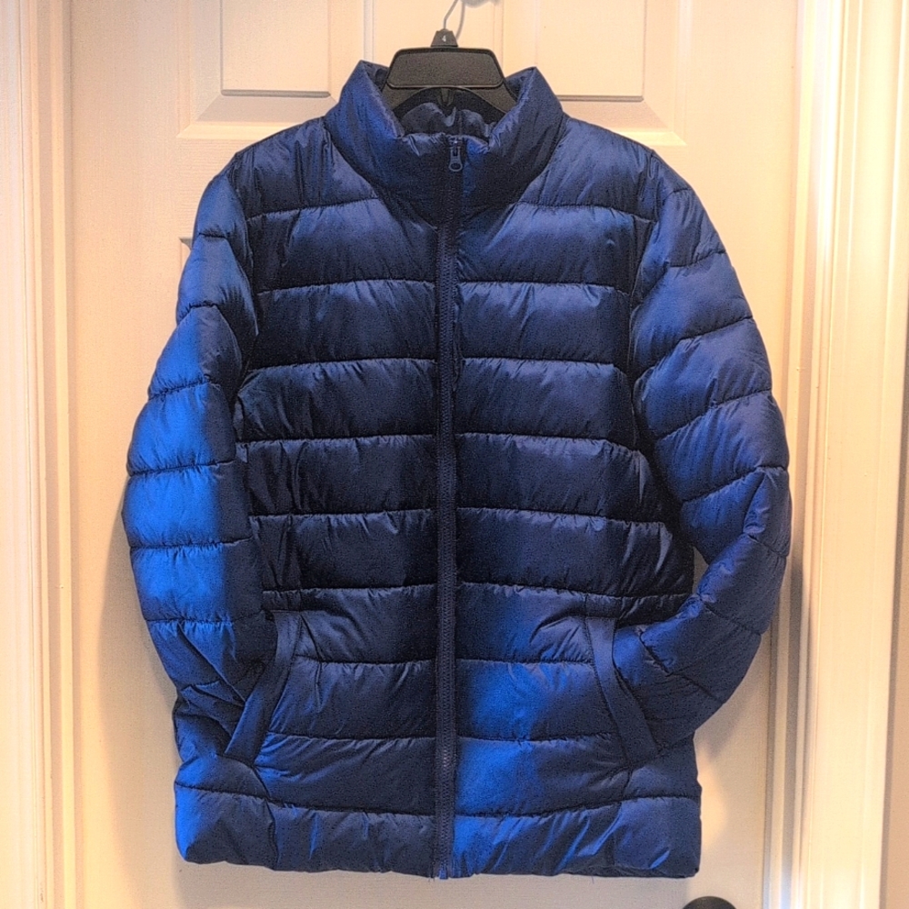 NORDSTROM brand Rich Royal Blue Puffer jacket. Size S Lightweight Cozy warm